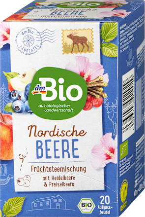 Früchtetee, Nordische Beere mit Heidelbeere & Preiselbeere (20 Beutel), 40 g