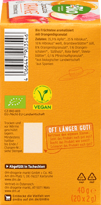 Früchtetee Spanische Orange (20 Beutel), 40 g