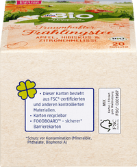 Vruchtenthee "Dromerige Lentethee" met appel, hibiscus &amp; citroenmelisse (20 theezakjes), 40 g