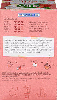 Früchtetee Türkischer Apfel (20 Beutel), 40 g