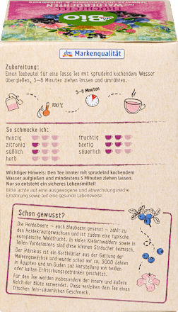 Früchtetee Waldfrucht mit schwarzer Johannisbeere & Heidelbeere (20 Beutel), 50 g