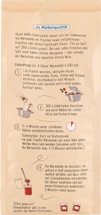 Gelierzucker, 2:1 für 1 kg Früchte, 500 g