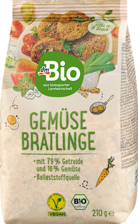 Gemüse Bratlinge, 210 g