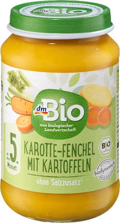 Gemüse Karotte-Fenchel mit Kartoffeln, ab dem 5.Monat, 190 g