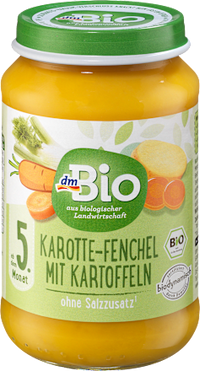Gemüse Karotte-Fenchel mit Kartoffeln, ab dem 5.Monat, 190 g