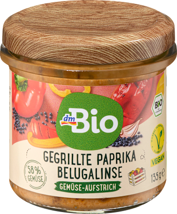 Gemüseaufstrich, Gegrillte Paprika Belugalinse, 135 g