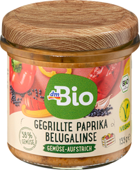 Gemüseaufstrich, Gegrillte Paprika Belugalinse, 135 g
