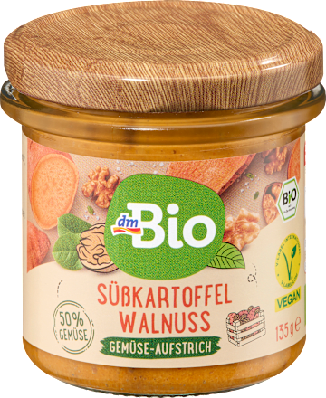 Gemüseaufstrich, Süßkartoffel Walnuss, 135 g