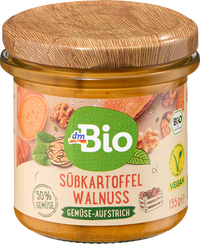 Gemüseaufstrich, Süßkartoffel Walnuss, 135 g