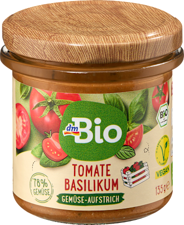 Gemüseaufstrich, Tomate Basilikum, 135 g