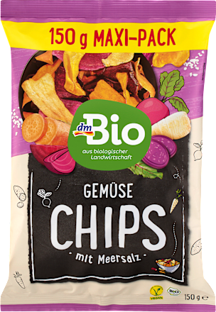 Gemüsechips mit Meersalz, 150 g