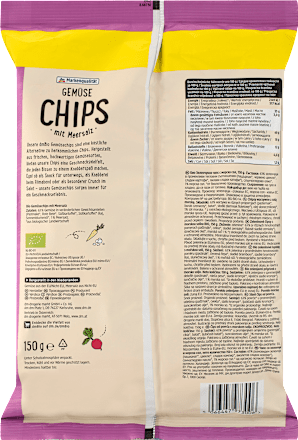 Gemüsechips mit Meersalz, 150 g
