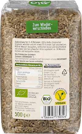 Getreide, Fränkischer Grünkern, 500 g