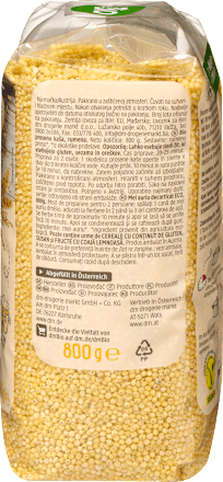 Getreide, Goldhirse grobkörnig, 800 g