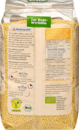 Getreide, Goldhirse grobkörnig, 800 g