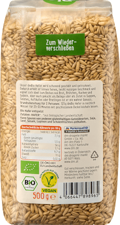Getreide, Hafer, 500 g