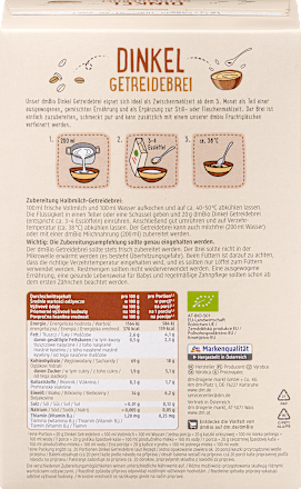 Getreidebrei Dinkel ab dem 5. Monat, (2x200 g), 400 g