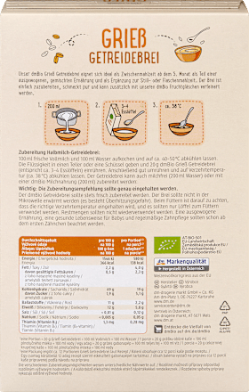 Getreidebrei Grieß ab dem 5. Monat, 250 g
