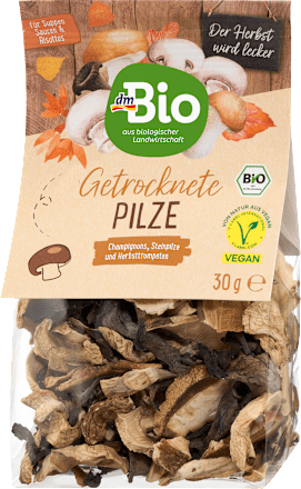 dmBio Getrocknete Pilze, 30 g