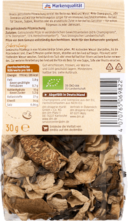 dmBio Getrocknete Pilze, 30 g