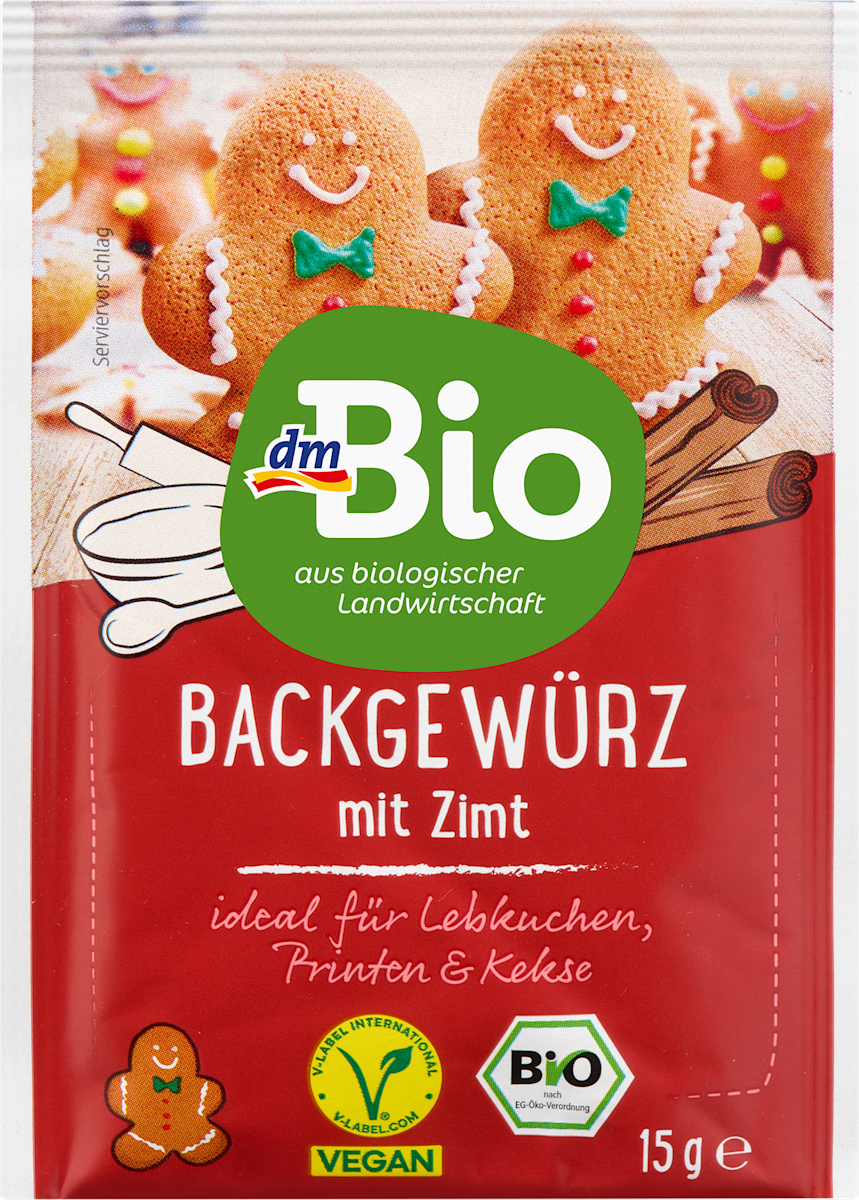 dmBio Gewürzmischung, Backgewürz mit Zimt, 15 g