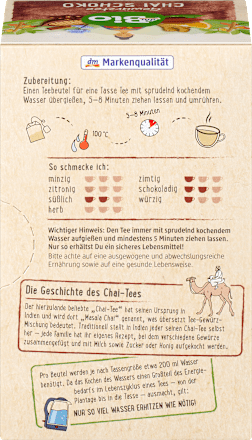 Gewürztee Chai Schoko (20 Beutel), 40 g