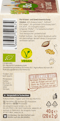 Kruidenthee Chai Chocolade (20 theezakjes), 40 g