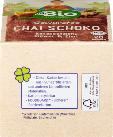 Gewürztee Chai Schoko (20 Beutel), 40 g