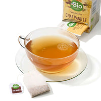 dmBio Infusion, Chaï Vanille avec cannelle, gingembre & vanille (20 sachets), 40 g