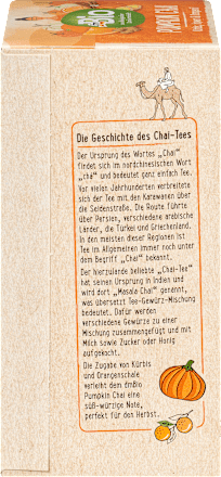 Pompoen Chai kruidenthee (20 theezakjes), 38 g