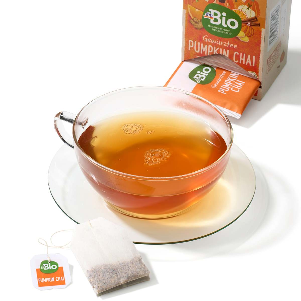 dmBio Infusion, Pumpkin Chai à la citrouille, au gingembre & à l'huile d'orange (20 sachets), 38 g