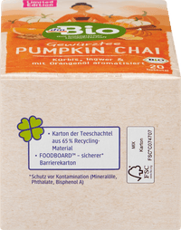 dmBio Infusion, Pumpkin Chai à la citrouille, au gingembre & à l'huile d'orange (20 sachets), 38 g