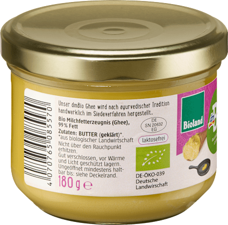 Ghee, geklärte Butter, 180 g