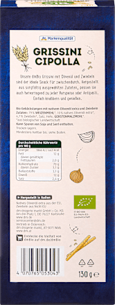Grissini Cipolla, 130 g