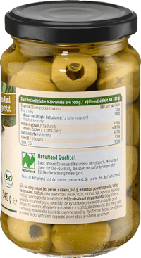 Grüne Oliven ohne Stein, 180 g