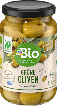 Grüne Oliven ohne Stein, 180 g