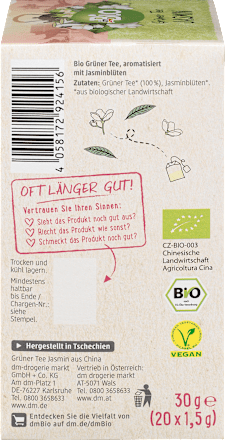 Groene thee Jasmijn (20 zakjes), 30 g