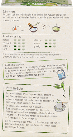 Grüner Tee Matcha Sticks (10 Sticks), 20 g