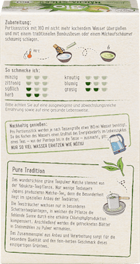 Grüner Tee Matcha Sticks (10 Sticks), 20 g