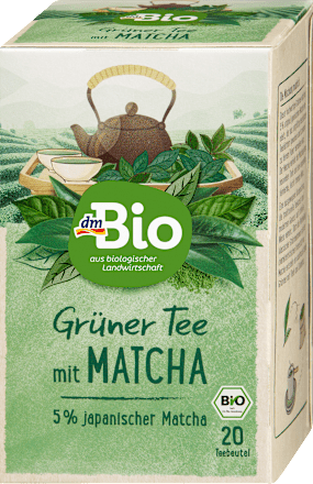 Grüner Tee mit Matcha (20 Beutel), 30 g