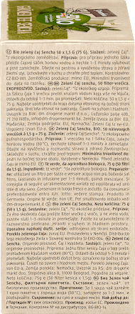 Groene thee Sencha (50 zakjes), 75 g