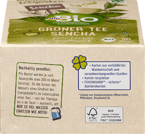 Groene thee Sencha (50 zakjes), 75 g