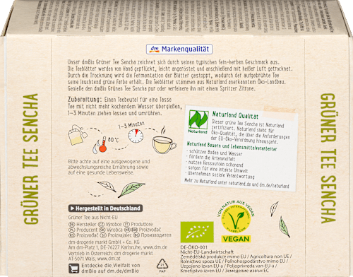 Grüner Tee Sencha (50 Beutel), 75 g