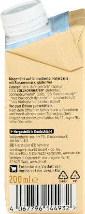 Haferdrink Banane ab 1 Jahr, 200 ml
