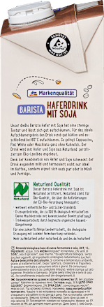 Haferdrink, Barista mit Soja, 1 l