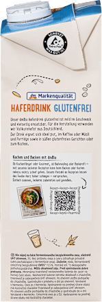 Haferdrink, glutenfrei, 1 l