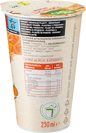 Haferdrink, Pumpkin Spice, 230 ml