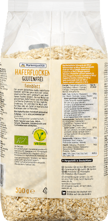 Haferflocken, Feinblatt, glutenfrei, 500 g