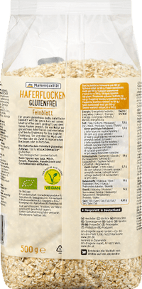 Haferflocken, Feinblatt, glutenfrei, 500 g