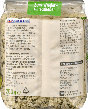 Hanfsamen geschält, 200 g